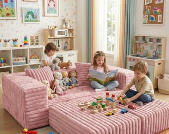 Sofa Velora, Corduroy Velvet Sofa Bed: Modern Convertible Couch with Washable Cover