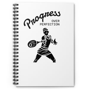 Tennis Motivational Spiral Notebook - Perfect for Tennis Lovers, Gift for Coaches, Journal for Tennis, Sporty Notebook