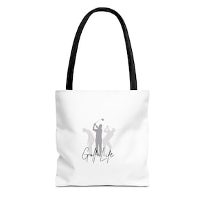 Golf Tote Bag, Stylish Golfer Gift, AOP Bag for Golf Lovers, Personalized Golf Accessory, Unique Sports Tote, Golfing Essentials