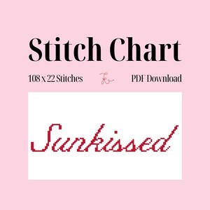 Sunkissed Digital Stitch Chart