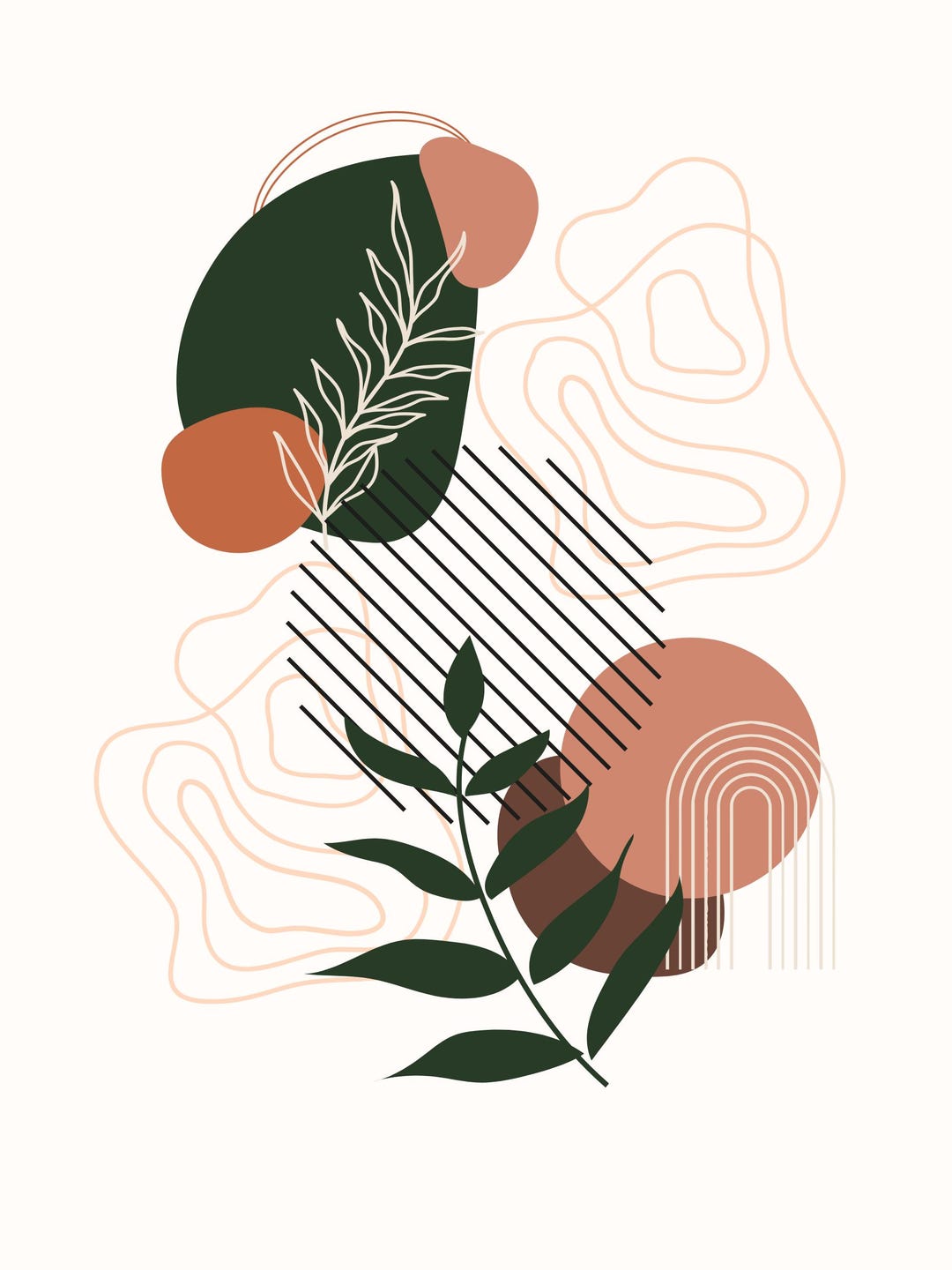 Minimalist Boho Art Print - Etsy
