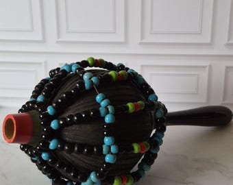 Mid Century Coconut Maracca