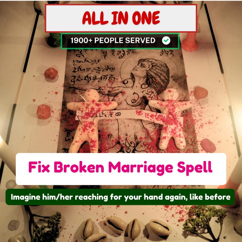 Fix Broken Marriage Spell – Wedding blessing- Relationship Repair, Love Binding Ritual imagen 1