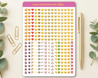 CUSTOM MADE für GALENA - Emoji Planner Sticker - 300 Vinyl Sticker