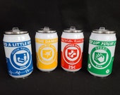 Original 4 Perk Cans from call of duty zombies Speed Cola, Juggernog soda, Doubletap Rootbeer and Quick Revive soda 9 oz Insulated can.