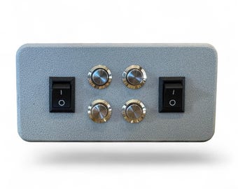 Neptune Apex Breakout Box, 2 Toggle Switches, 4 Momentary Buttons, Mount Included
