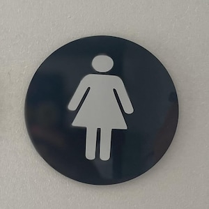 Ladies Door Sign, Toilet Door Sign, Door Plaque, Vintage Style, Railway Style, Retro Style, Cabin Sign, Door Plate, Bathroom