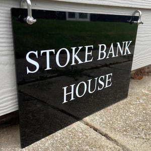 double sided acrylic hanging sign add to your existing wall bracket, hanging sign hanging plaque shop chain sign double sided sign plaque