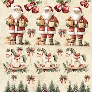 Christmas rice paper, Decoupage paper, rice paper 12 days of Christmas rice paper, scrapbook paper, decoupage ornament rice paper