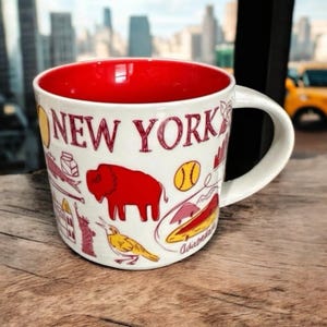Starbucks NEW YORK Been There Series 14 Oz Coffee Mug Cup Big Apple NWT And Box