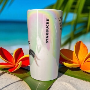 Starbucks Siren Iridescent Pearlized Mermaid 12oz Ceramic Tumbler Coffee Cup NWT