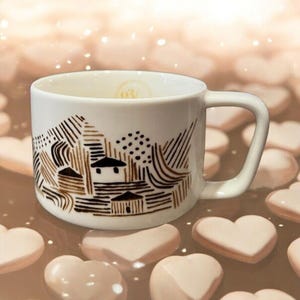 Starbucks Coffee Mug 2014 Artisan Series A Story of Farmers 12 oz 03/08 Brown