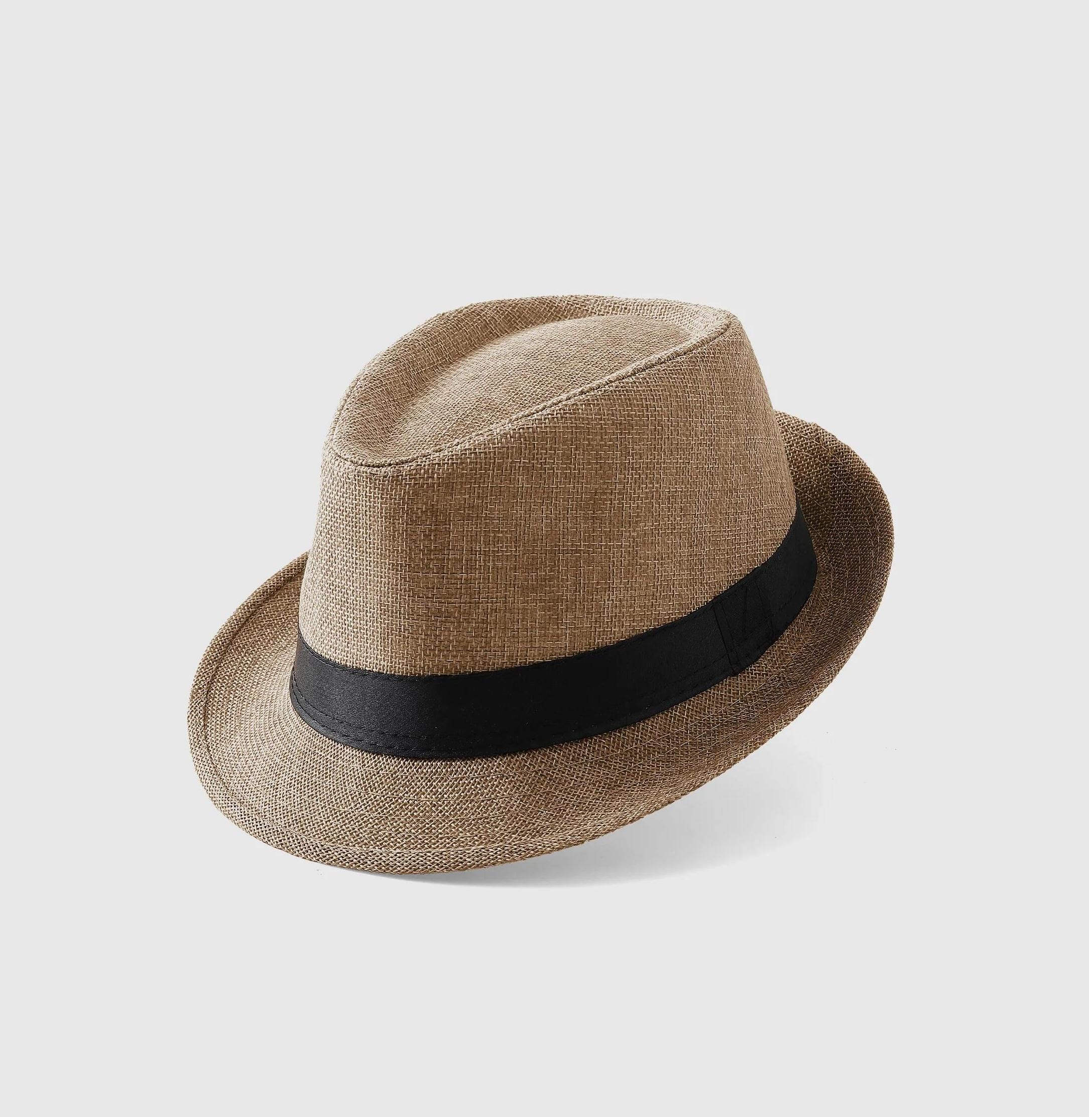 Fedora Hat Wide Brim Classic Gatsby Style Panama Cap Unisex Vintage Fedora Hat Classical Wide Brim Gangster Cap Men Women  main image 3