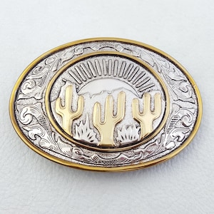 Western Style Cactus Buckle