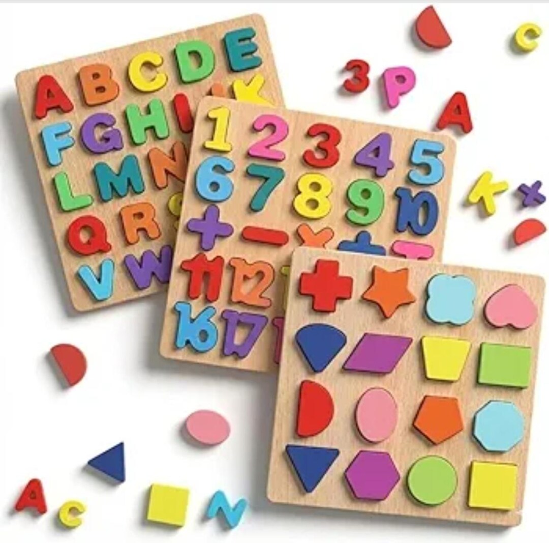 Abcd Learning Activity Wooden Learning Educational ABCD Board for Kids, Activity Toys for ...