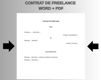 Freelance Contract (service provision) FR