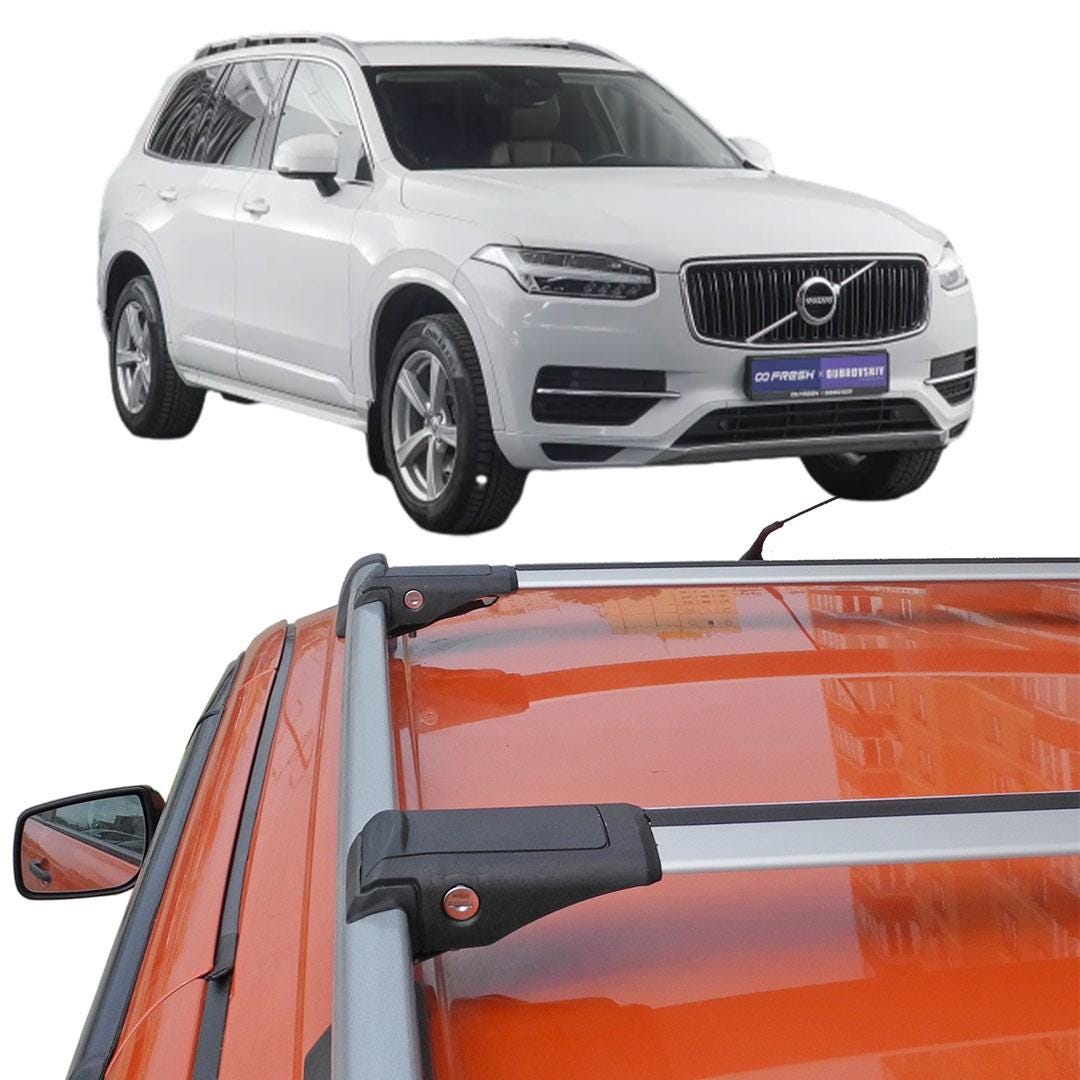 Roof Rack Cross Bars Set for Volvo XC90 2015-2022 Silver Set - Etsy