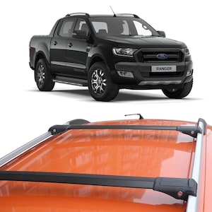 Dachträger Querträger für Ford Ranger Wildtrak 2011-2022 Schwarz Set