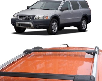Thunder Carrier Roof Rack Cross Bars For Volvo XC70 2003-2016 – Aluminum, Black, 165lb Capacity