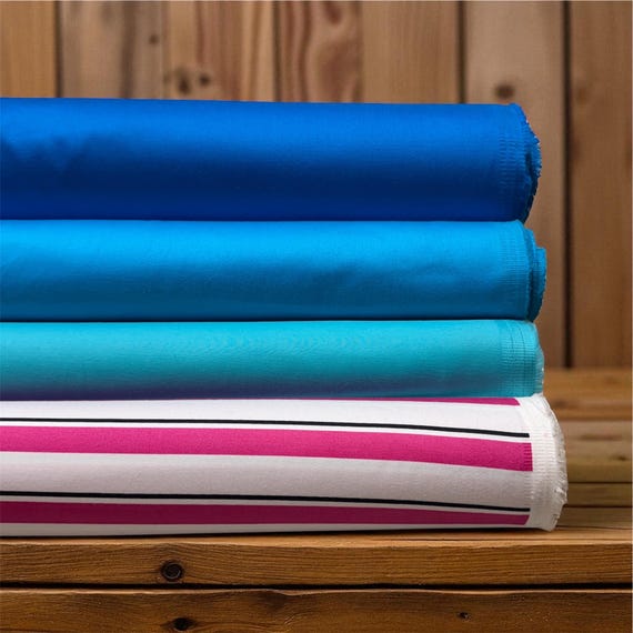 Stretch Cotton Sateen Fabric: Medium Weight Woven Material - By The Yard