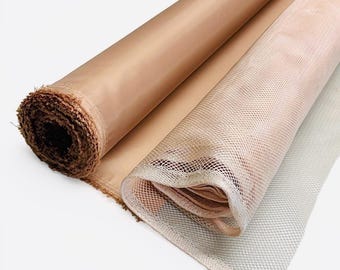Rosé Vinyl Bag Lining Fabric: Soft Lightweight Purse Lining (By The Yard)