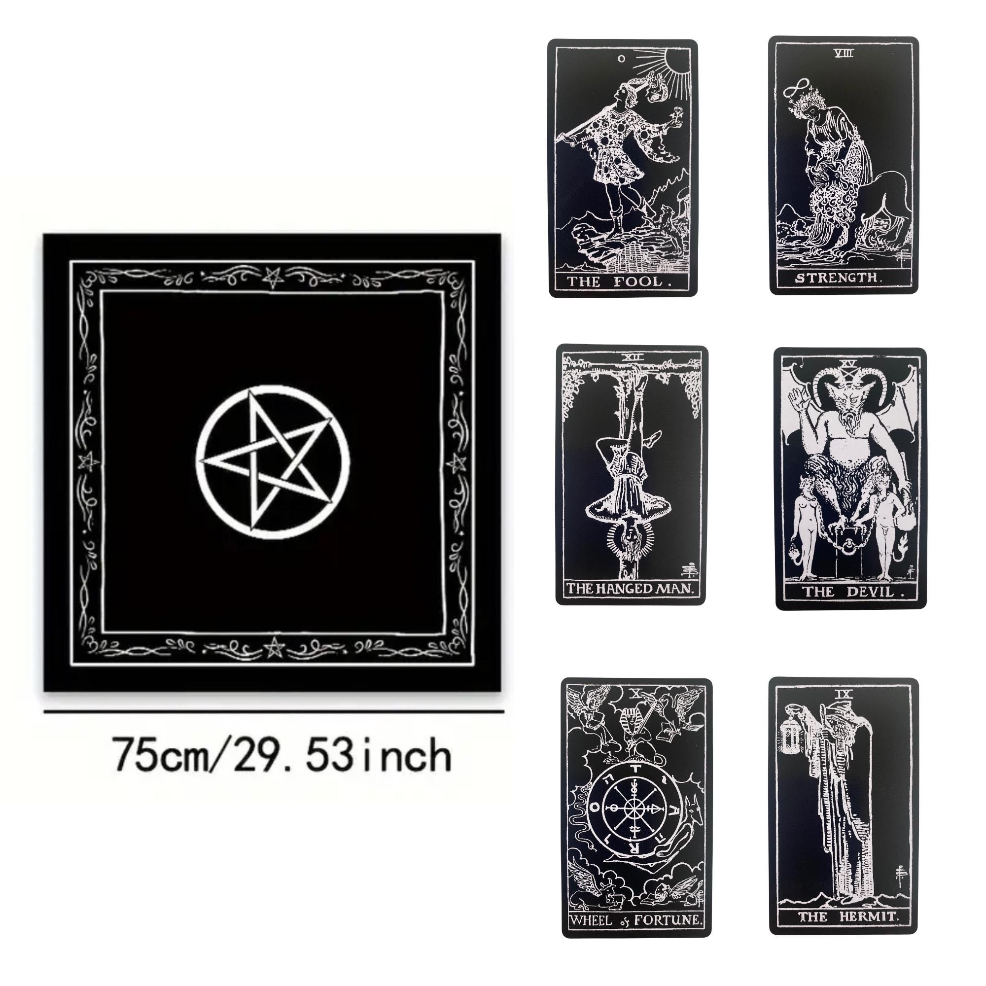 Black Original Tarot – Waite-smith Classic - Limited Black & White