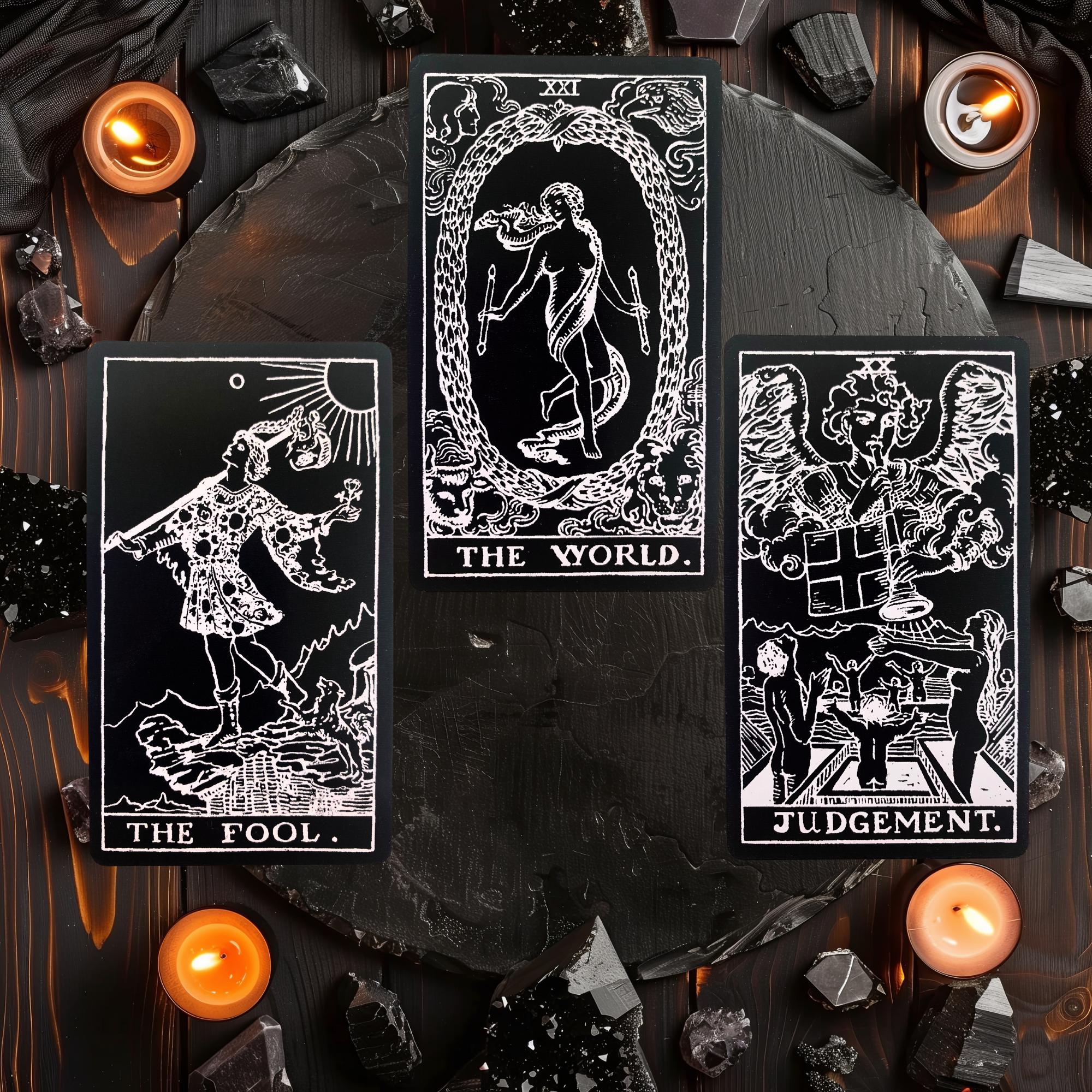 Black Original Tarot – Waite-smith Classic - Limited Black & White