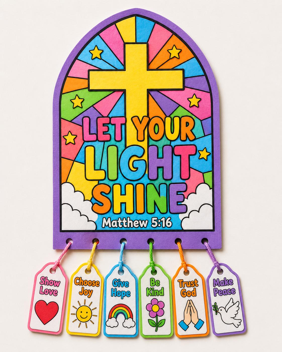 Let Your Light Shine Craft, Bible Lesson Craft, Sunday School ...