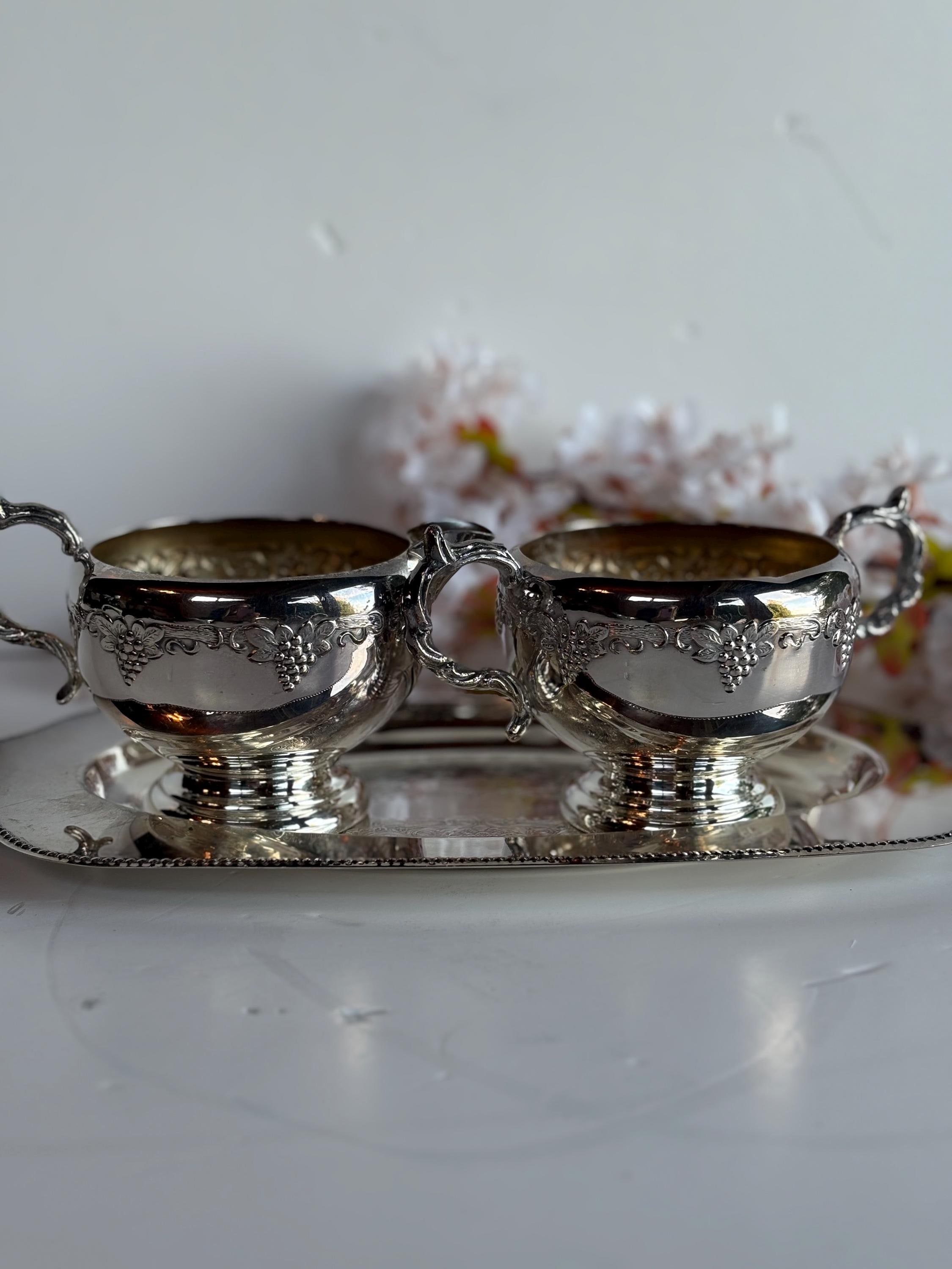 Silver grape creamer - Etsy 日本