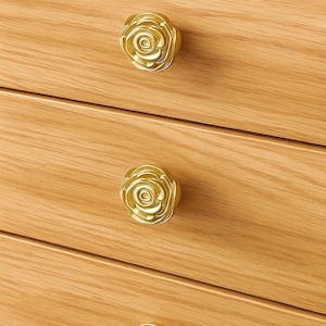 Ladeknop roze bloem: vintage bloemen kasthandvat