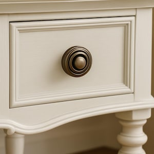 Antique Bronze Round Drawer Pulls: Rustic Cabinet Knobs