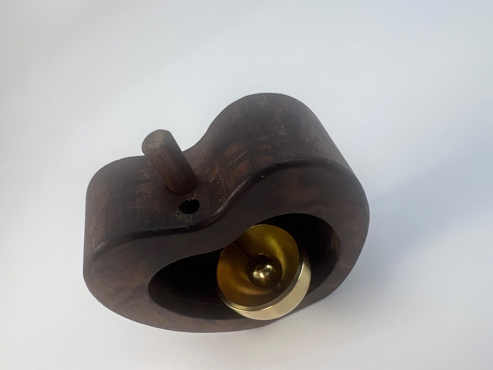 Carillon de porte vintage en bois avec carillon éolien en laiton