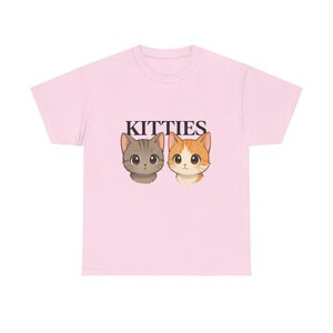 Adorable Kitties Unisex Cotton Tee, Cat Lover Gift, Cute Pet Apparel, Cat Themed T-Shirt, Birthday Gift for Cat Owners, Anime Kitties