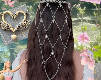 Swan Chainmail Headpiece | Barbie Swan Lake | Renaissance Costume