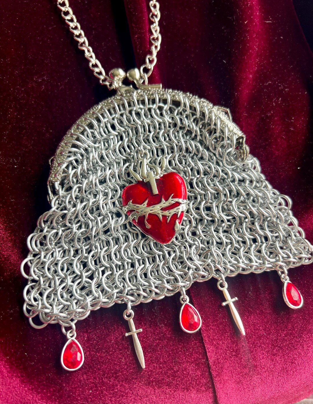 Chainmail Coin Purse: Handmade Medieval Renaissance Purse, Ren Faire ...