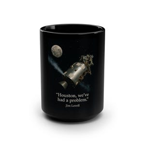 Space-Themed Mug with Quote, Perfect Gift for Space Enthusiasts, Astronaut Coffee Cup, Unique Father&#39;s Day Present, NASA Lover&#39;s Drinkware