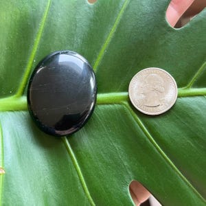 Polished Pocket Crystal Palm Stones, Multiple Different Varieties Available Obsidian
