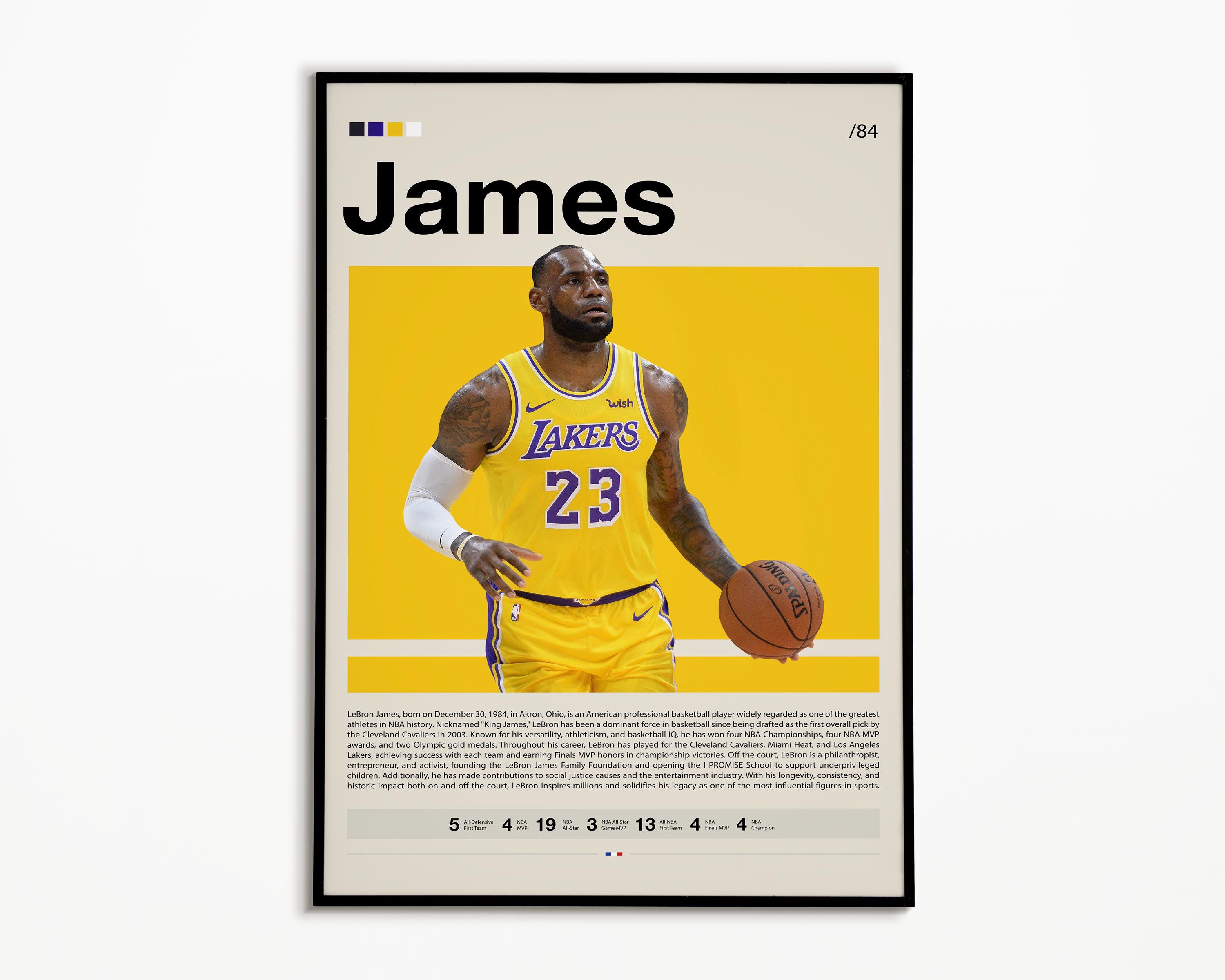 Lebron james poster - Etsy Polska