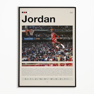 Michael Jordan Poster, NBA Legend, Chicago Bulls, Basketball Poster, NBA Basketball Print, Basketball Wall Art, Basketball Gift Ideas
