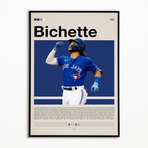 Bo Bichette Poster, Toronto Blue Jays Print, Baseball Prints, Sports Poster, Baseball Player Gift, Baseball Wall Art, Sports Bedroom Posters