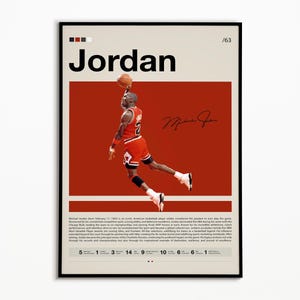 Michael Jordan Poster, NBA Legend, Chicago Bulls, Basketball Poster, NBA Basketball Print, Basketball Wall Art, Basketball Gift Ideas