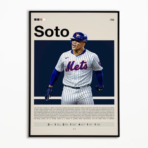 Juan Soto Poster, New York Yankees Poster, Baseball Prints, Sports Poster, Baseball Player Gift, Baseball Wall Art, Sports Bedroom Posters