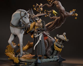 Mountain Spirit Warrior – Handcrafted Resin Figure | Painted or Unpainted Kit