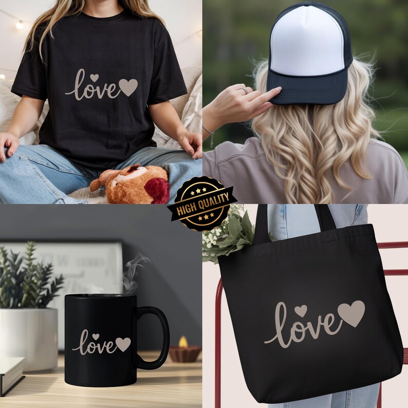 Love Heart SVG Cut File for Cricut Silhouette – Valentine Shirt Design ...