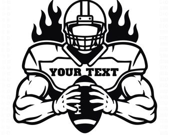 Archivo SVG de jugador de fútbol personalizado para Cricut Silhouette