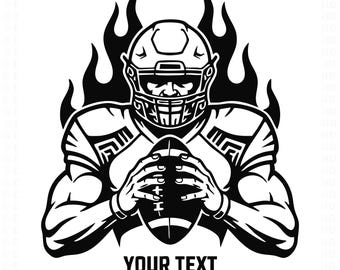 Archivo SVG PNG de jugador de fútbol personalizado para Cricut Silhouette 002