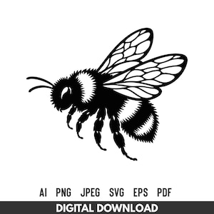 Bumblebee SVG - Queen Bee Cut File for Cricut Silhouette