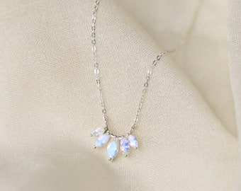 Moonstone Laurel Necklace