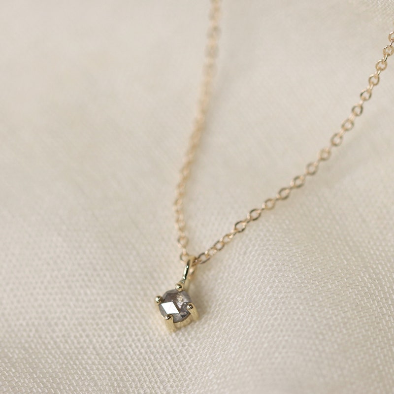 Baby Rose Cut Diamond Pendant main image 0
