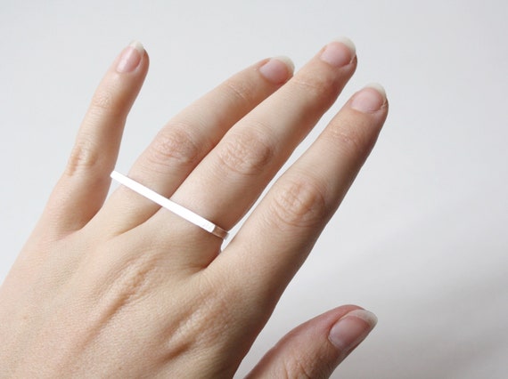 【vebet】2 finger line ring silver材質シルバー